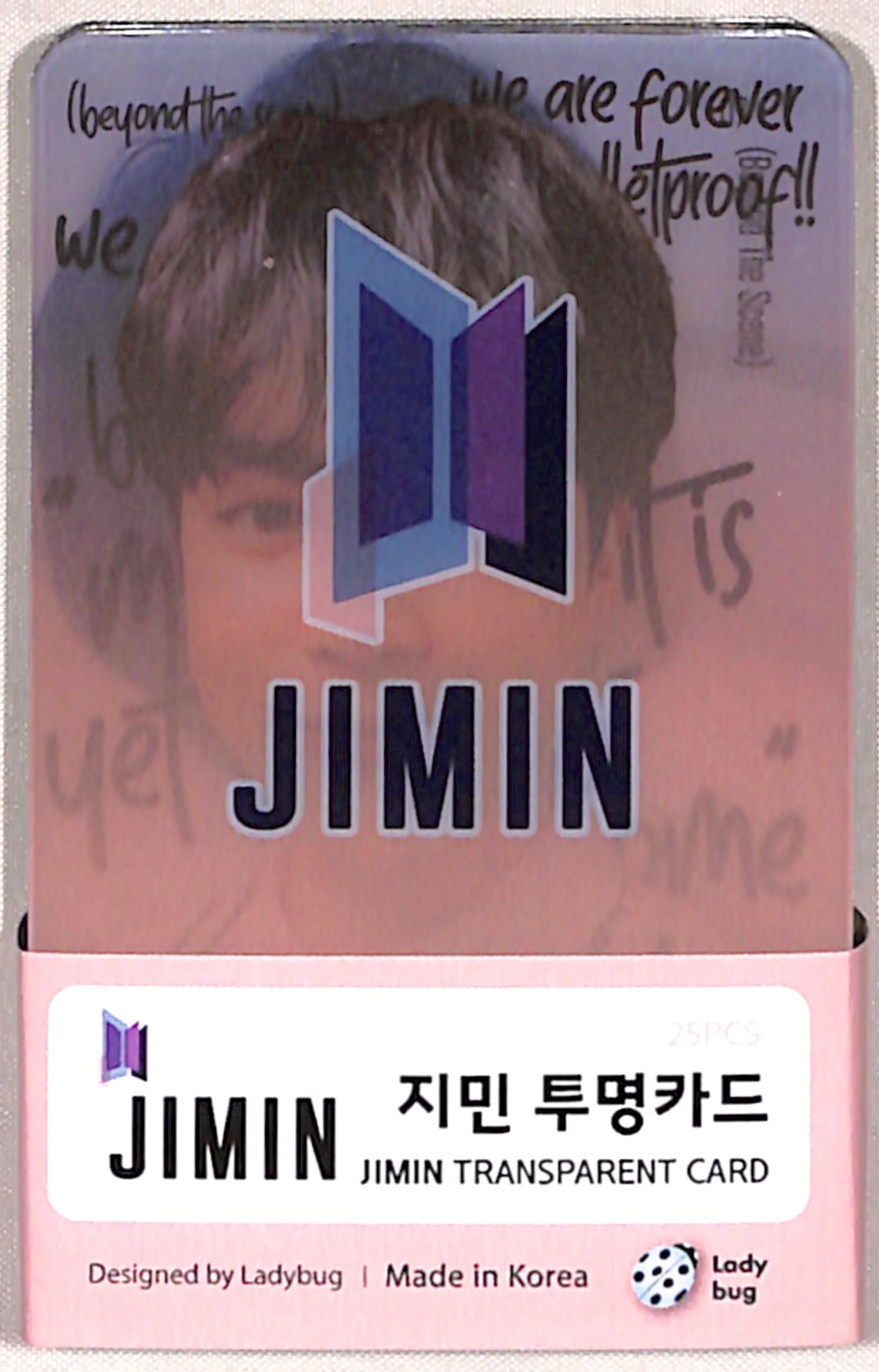 

KPOP Jimin Bangtan Goods Прозрачная прозрачная фотокарточка 25 штук [Товар]