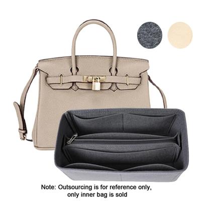 Hot Popular Women's Makeup Organizer Felt Cloth Insert Bag Multi-functional Travel Cosmetic Bag Fit  Liner Bag
