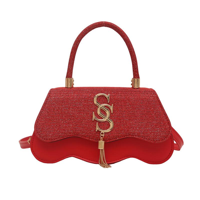 Trend Retro Small Bag Women's 2025 Spring New Fashion Casual Popular Messenger Bag Texture Portable Small Square Bag