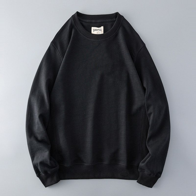 Heavy Weight Retro Spring and Autumn Export Tail Single Terry Sweatshirt