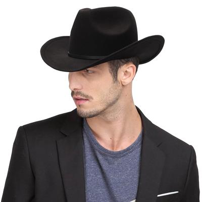 EOZY Ten Gallon Western Wide Cowboy Hat for Men and Belt Slimming Perfect for Cherry Blossom and Outdoor Black Hat, Brim, Women, Unisex, Accessory,