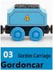 Wooden Magnetic Train Set for Kids - 30-Piece Track & Carriages Toy