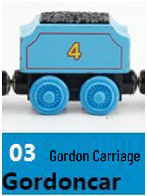 Wooden Magnetic Train Set for Kids - 30-Piece Track & Carriages Toy