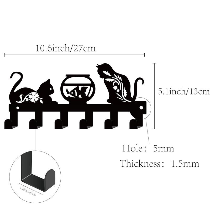HOME Metall Wandhaken mit Buchstaben - Kreativer Eisenkunst Schlüssel- und Handtuchhalter