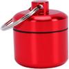 2 Pack Keychain Included Pill Bottle Container Portable Small Pocket Case Mini Storage Box  Travel