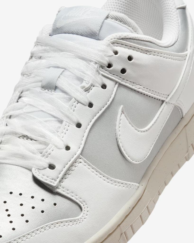 IB7311-001 Nike Dunk Low Next Nature Metallic Platinum (Women's)