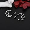 Silver-plated Earrings S925 Silver Earrings, Fashionable and Simple Twisted Wire Silver-plated Earrings for Girls, Earrings Gift