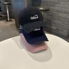 Casquette de Baseball pour Femmes Nouvelle Broderie Lettre Large Bord Chapeau de Soleil Décontracté pour Printemps Été