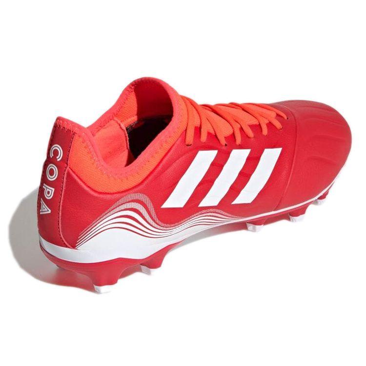 Adidas Copa Sense.3 Round Toe Lace-Up MG (Rubber Short Studs) Durable Soccer Shoes Men Soccer Shoes Red FY6190
