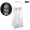 Bolsas para Gelo Vinho de Gelo PVC Antivazamento Bolsa de Gelo Transparente Refrigerada Garrafa de Champagne Vinho Tinto Whisky Sacos de Gelo Portáteis Ecológicos
