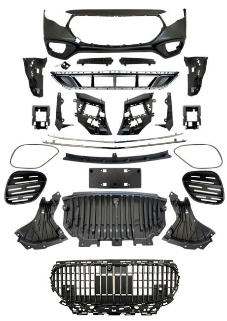 W223 Maybach Style Front Bumper for Mercedes E-class W214 2023-