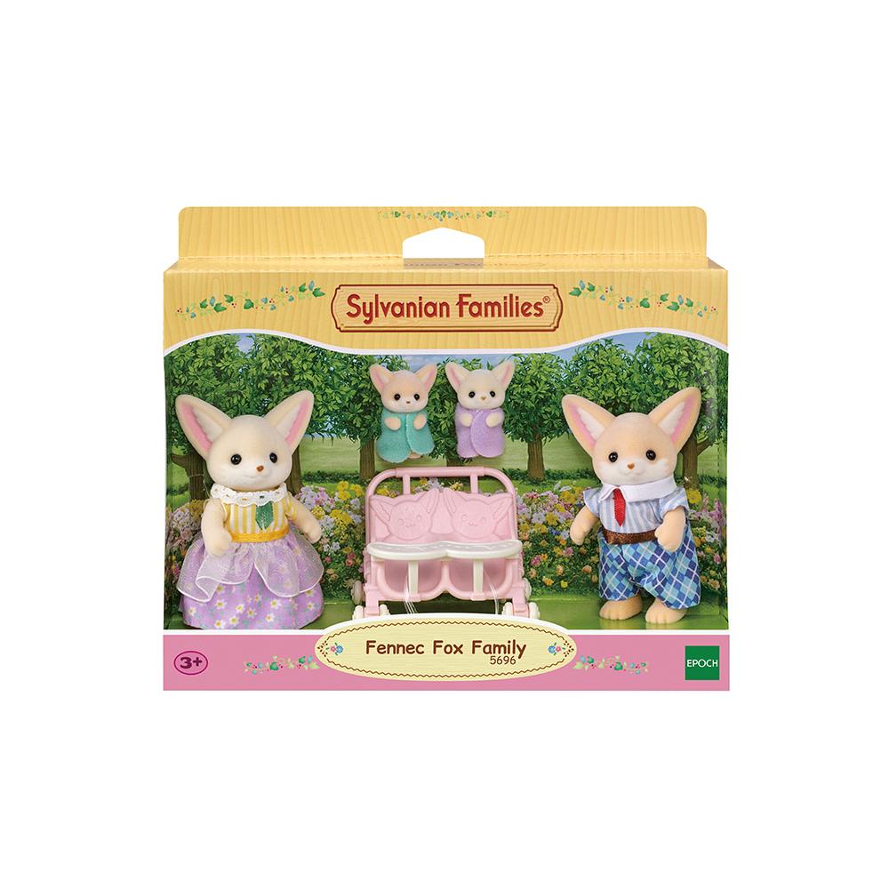 [Toytron] Sylvanian Families Fennec Fox Family & Rainbow Cloud Train Set (Toytron 5696 + 5702)