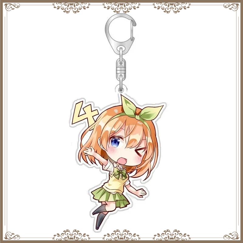 Die Quintessentiellen Schwestern Niedliche Nakano Fünflinge Schlüsselanhänger Nino Ichika Schlüsselanhänger Yotsuba Itsuki Taschenanhänger Baji Trendige Waren Geschenk