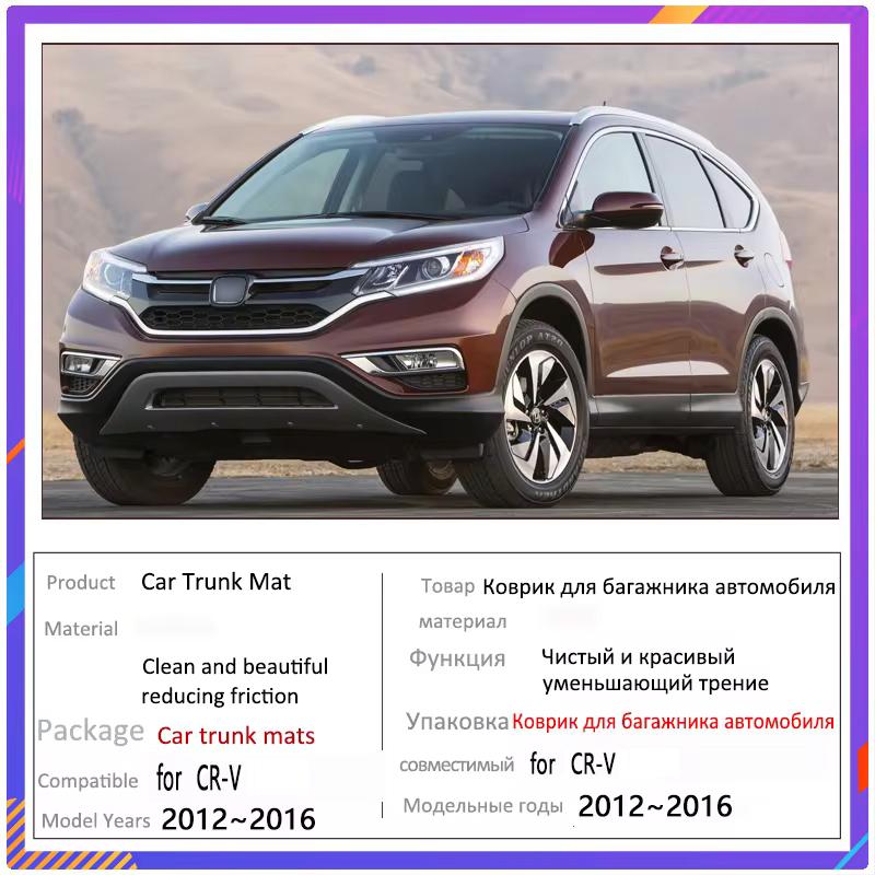 Car Trunk Mat for Honda CR V Accessories CRV CR-V MK4 2012~2016 Car Cargo Tray Trunk Organizer Rear Mat Accessories EVA Material