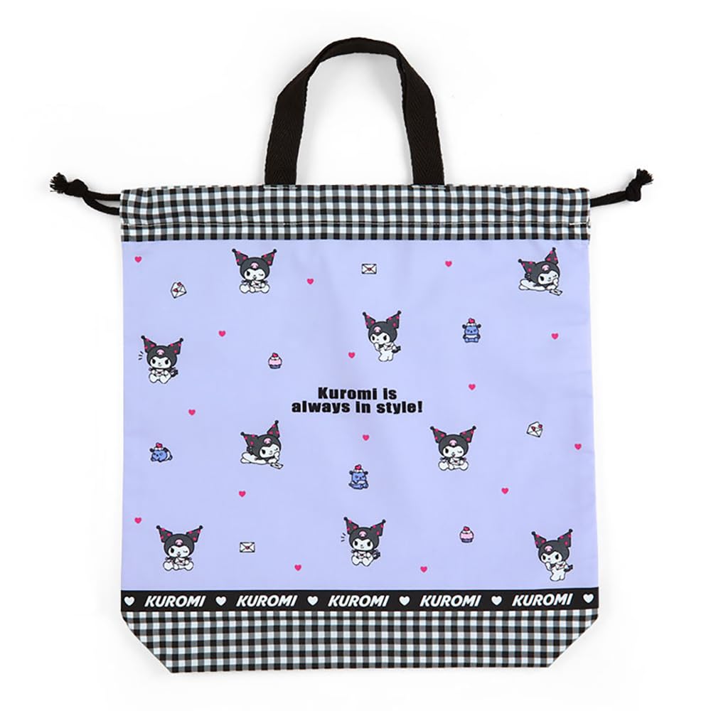 Sanrio Kuromi Drawstring Pouch with Handle 256005