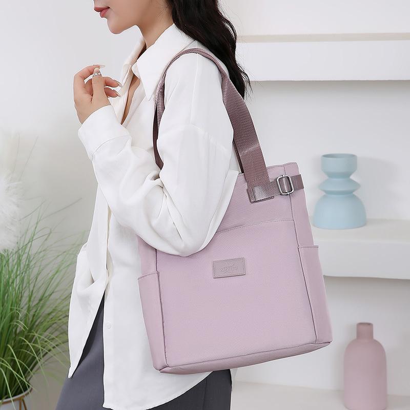 Bolso de lona de gran capacidad, bolso de hombro de primavera para mujer, bolso de compras para estudiantes, bolso de mano, bolso pequeño de mano, mochila