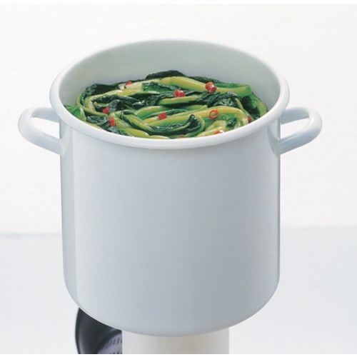 Takagi Metal Pickle Container Stock Pot, Enamel, Round, 27cm, HSP-27