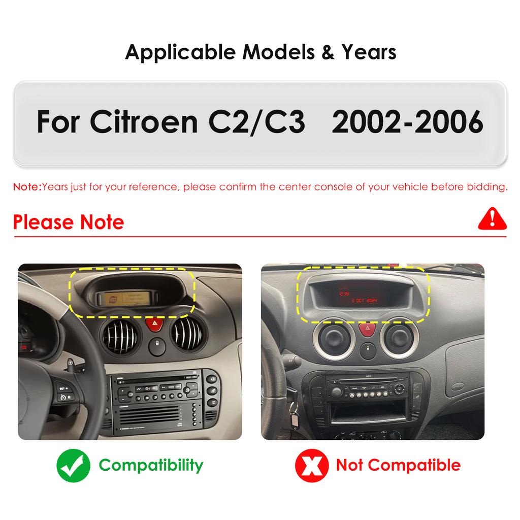 Hizpo Carplay 4G 2Din Android 13 Car Radio for Citroen C2 2002 - 2006 Citroen C3 Multimedia Video Player Intelligent Screen GPS DSP WIFI Autoradio SWC