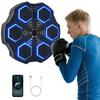 Music Boxing Machine, Bluetooth Boxing Device, Wall Mounting, 9 Speeds and Modes, LED Lights, Black