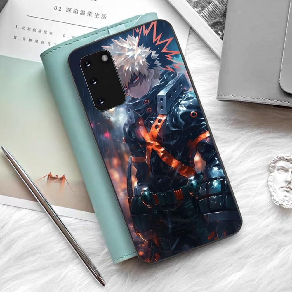 Coque de téléphone dessin animé B-Bakugo K-Katsuki Silicone PC+TPU Pour Samsung S10 20 30 22 23 24 Plus Lite Ultra Housse