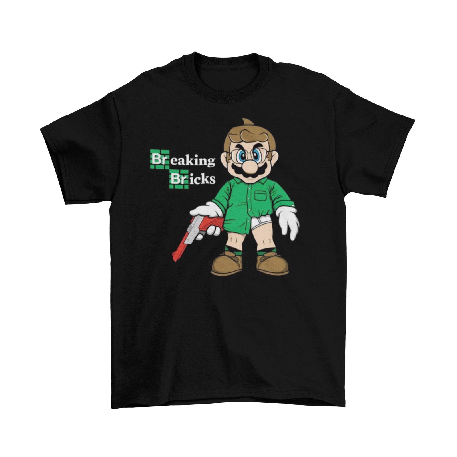Футболка Breaking Bad Super Mario Хлопок Унисекс Взрослый Бренд Heisenburg Новая L