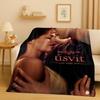 3D Twilight Saga Bella Edward Vampire Movie Flannel Blanket,Ultra Soft Warm Plush Throw for Home Bedroom Bed Sofa Cover Camping