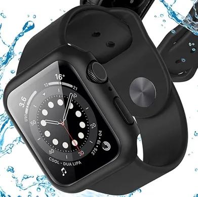 Etui case szkło do apple watch 4/5/6/7/se 44mm obudowa 2w1 mocna