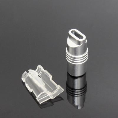 DIY Type C Plug Aluminum Alloy Shell 6mm Diameter Hole USB C Housing For Customizing Data Cable Repair And Assembly