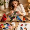 Piccolo Kit Fai da Te Animale 3D con Perline, Kit per Creare Animali 3D con Perline e Istruzioni, Set Artigianale Fatto a Mano con Perline di Animali Carini per Adulti Principianti Adolescenti, Creativo