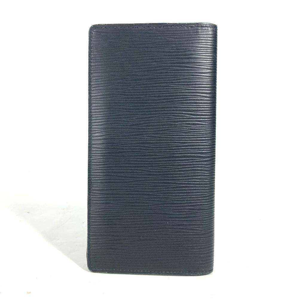 Louis Vuitton M60622 Epi Portefeuille Brazza bifold Long Wallet Noir Black