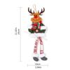 Santa/Snowman/Deer/Bear Christmas Hanging Doll Office Home Seasonal Accessory 6XDE