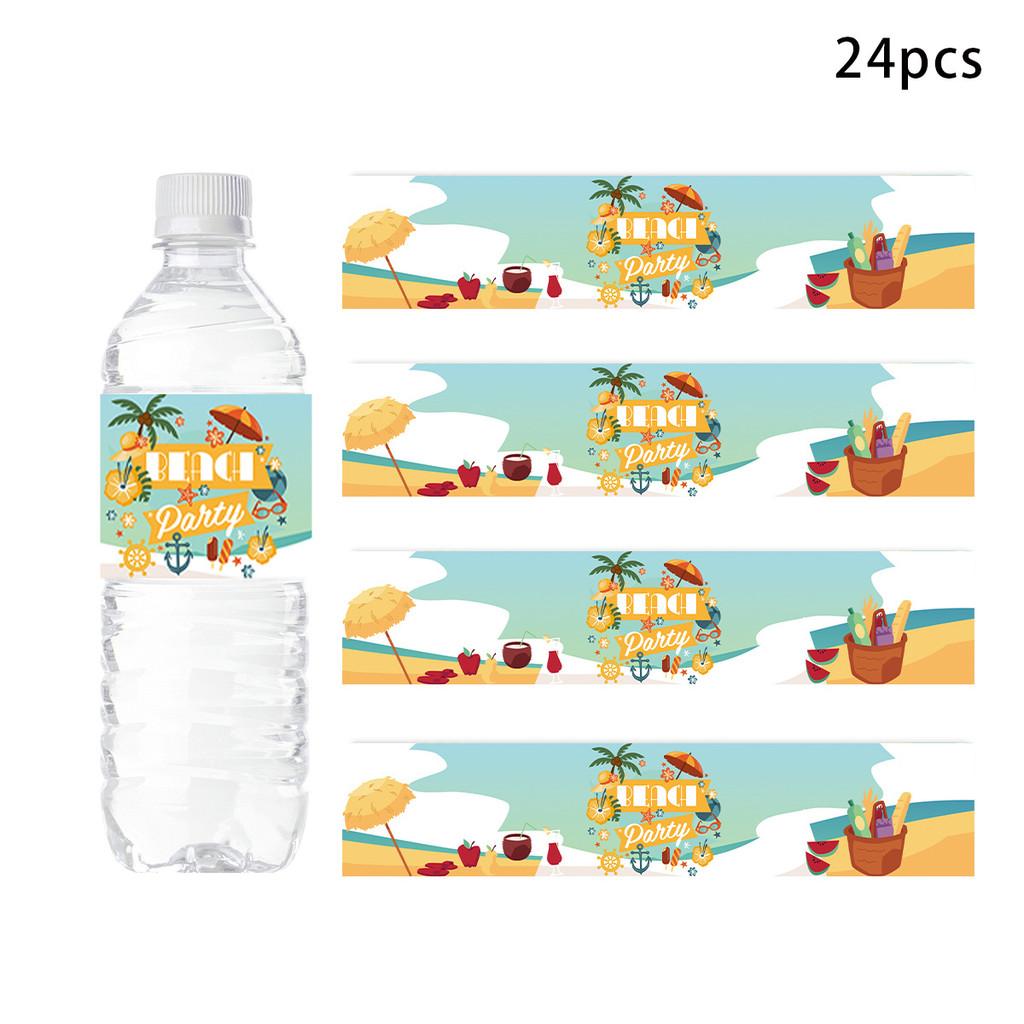Style Bottle Beach Decals With Marine Sand Pattern For Summer Festival Events