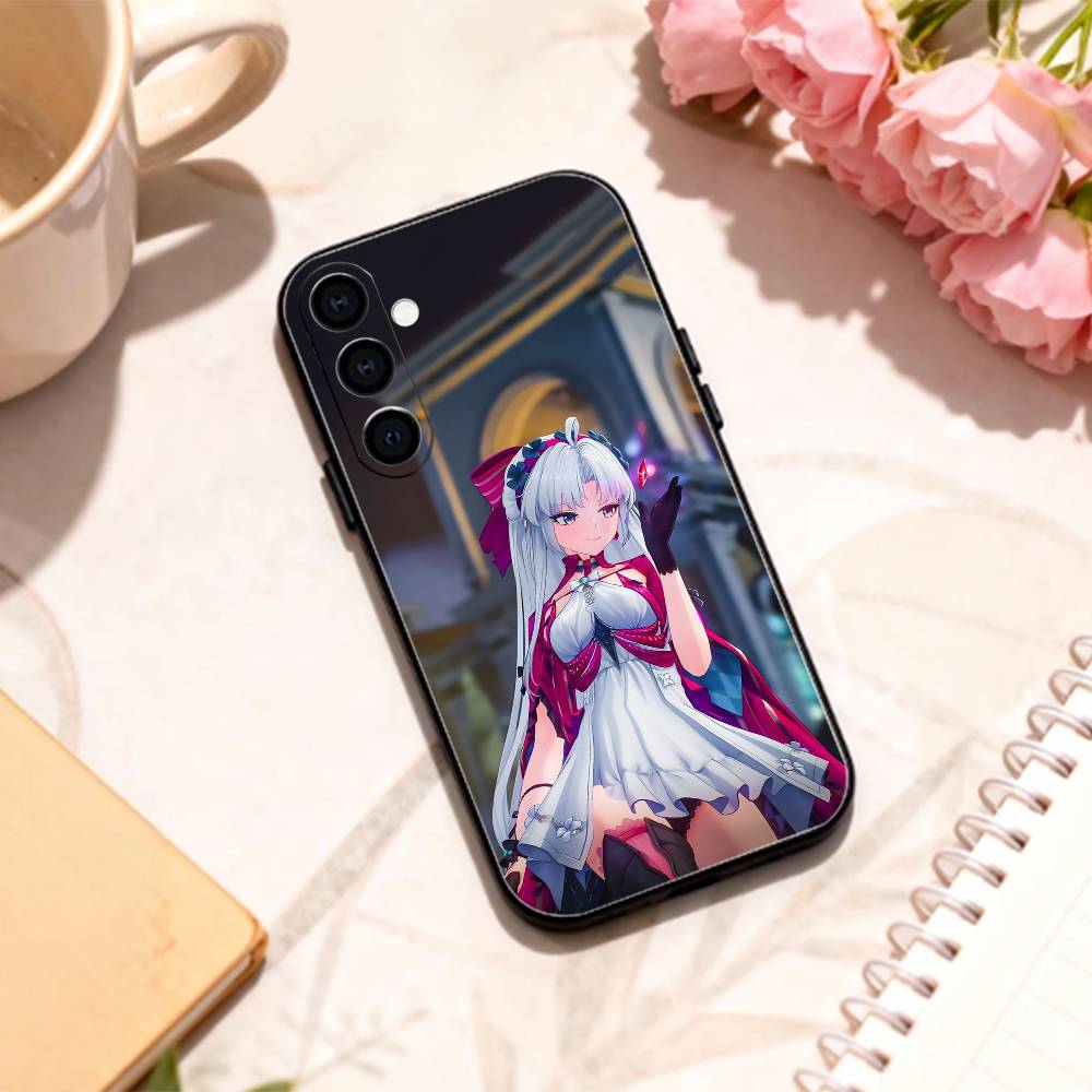 

W-Wuthering Waves C-Carlotta phone Case For Samsung Galaxy A73,A72,A71,A70,A53,A52,A51,Others Soft Black Shell Samsung a22 4g