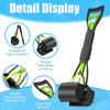Long Handle Jaw Clamp Poop Scooper Heavy Duty Pet Waste Grabber Foldable Portable for Dogs Puppies Cats No Bend Tool