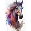 Horse Watercolor Canvas Oil Painting Prints Pictures Animal Horse Abstract Wall Art Posters Mural for Living Room Home Decor