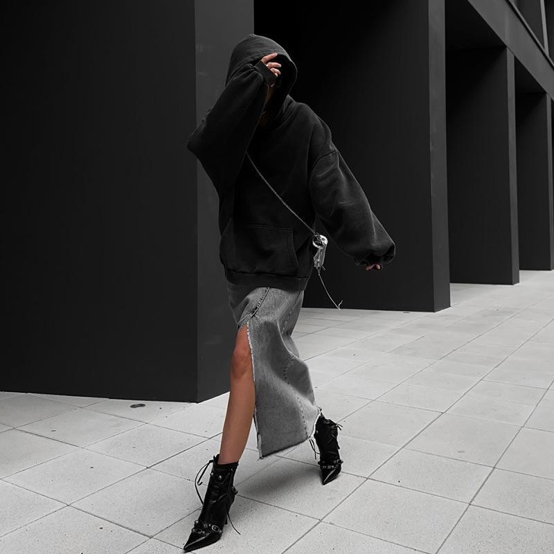 Europäischer Oversize-Kapuzenpullover: XS-5XL, Herbst-Streetstyle