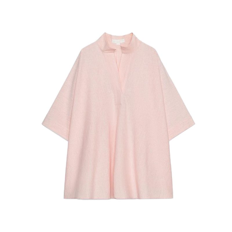 Autumn New Women's Clothing Pure Color Loose V Neck Short Sleeve Shirt 3848183 5344118 5344118