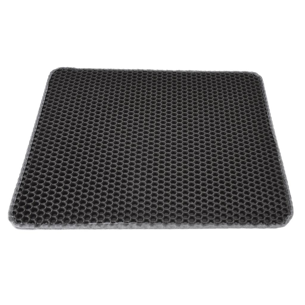 Cat Litter Mat EVA Anti Slip Double Layer Scatter Control Cat Litter Trapping Pad for Cat Litter