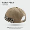 Leopard print splicing washed old landlord yuppi hat men's brimless casual versatile street hip hop hat women's tide