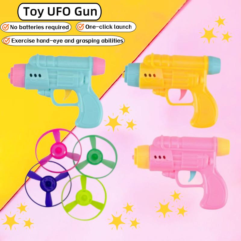 Flying Bamboo Dragonfly Flying Saucer Flying Disc Outdoor Toy Colorful Flying Propellers Toy Set Gift Toys for Kids and Cats 6