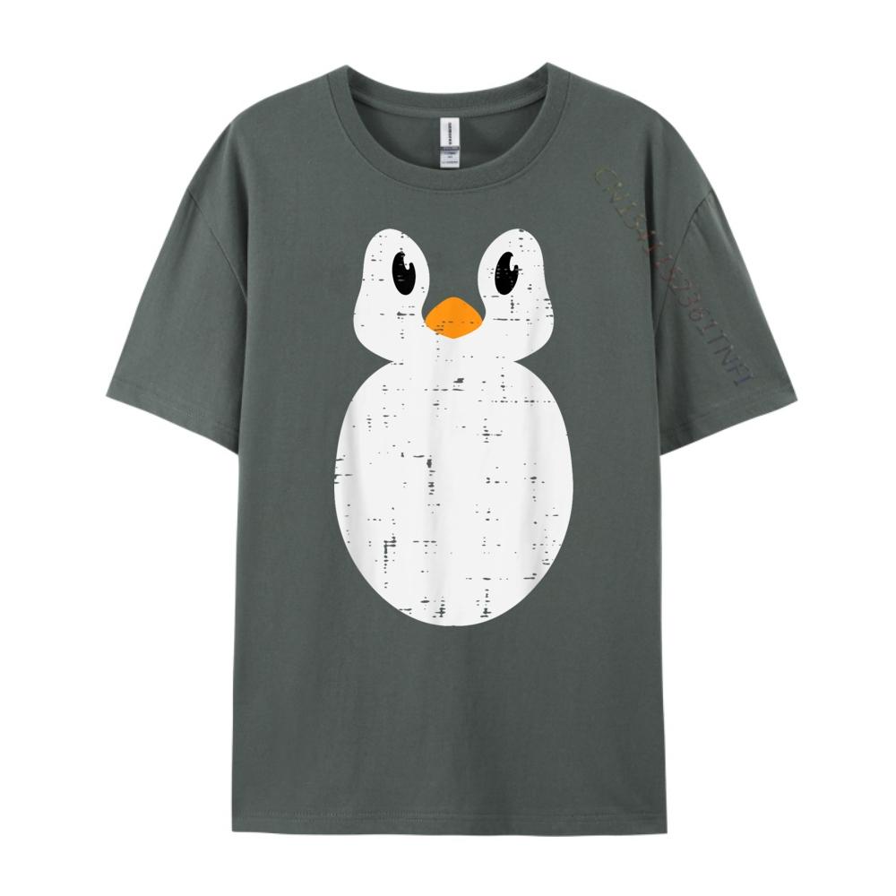 Penguin Face Cute Animal Men Girls Streetwear Men Limited Time Special T Shirt Man Tshirt