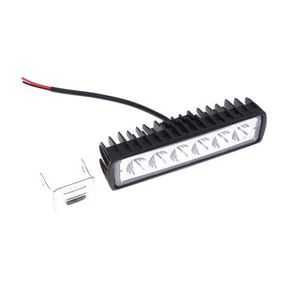 Barre lumineuse LED pour voiture, 12 V, 18 W, 6 000 K, éclairage de travail pour voiture, moto, camion, remorque, phares tout-terrain, éclairage de conduite