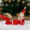 Wacky Santa Claus Ornaments, Resin Christmas Figurine Tabletop Indoor Home Decor, Thoughtful Present for Family and Friends