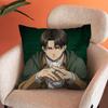 Levi Ackerman Anime Kissenbezug Weiche Kissenbezüge für Bauernhaus Sofa Dekor Heimdekorationen und Schutz Kissenbezug