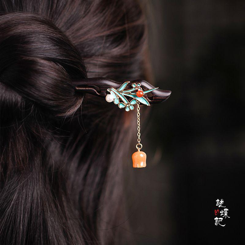 Summer Special: Wooden Hairpin - Ancient Qipao & Classical Retro Style Hair Accessory