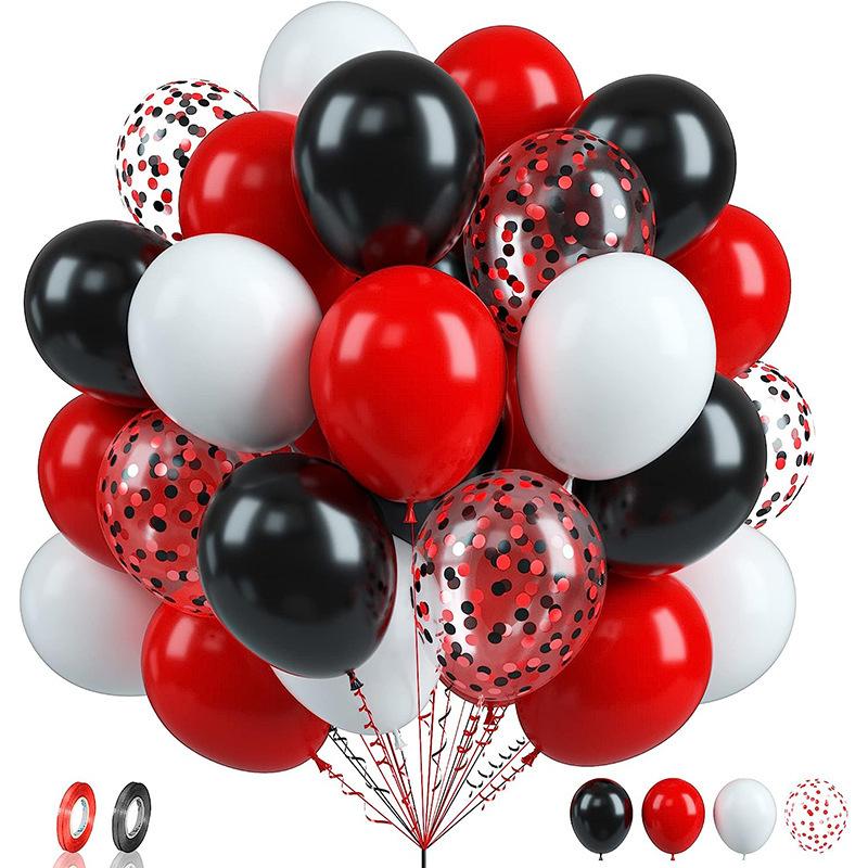 12 inch mixed color latex balloons 60pcs combination set holiday decoration