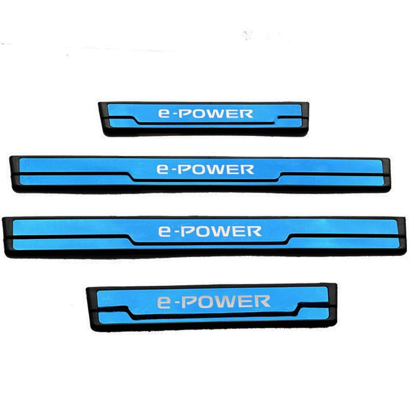 For Nissan Kicks e-POWER Door Sill Protector Pedal Car Scuff Plate Styling Sticker Car Accessories 2018     2024