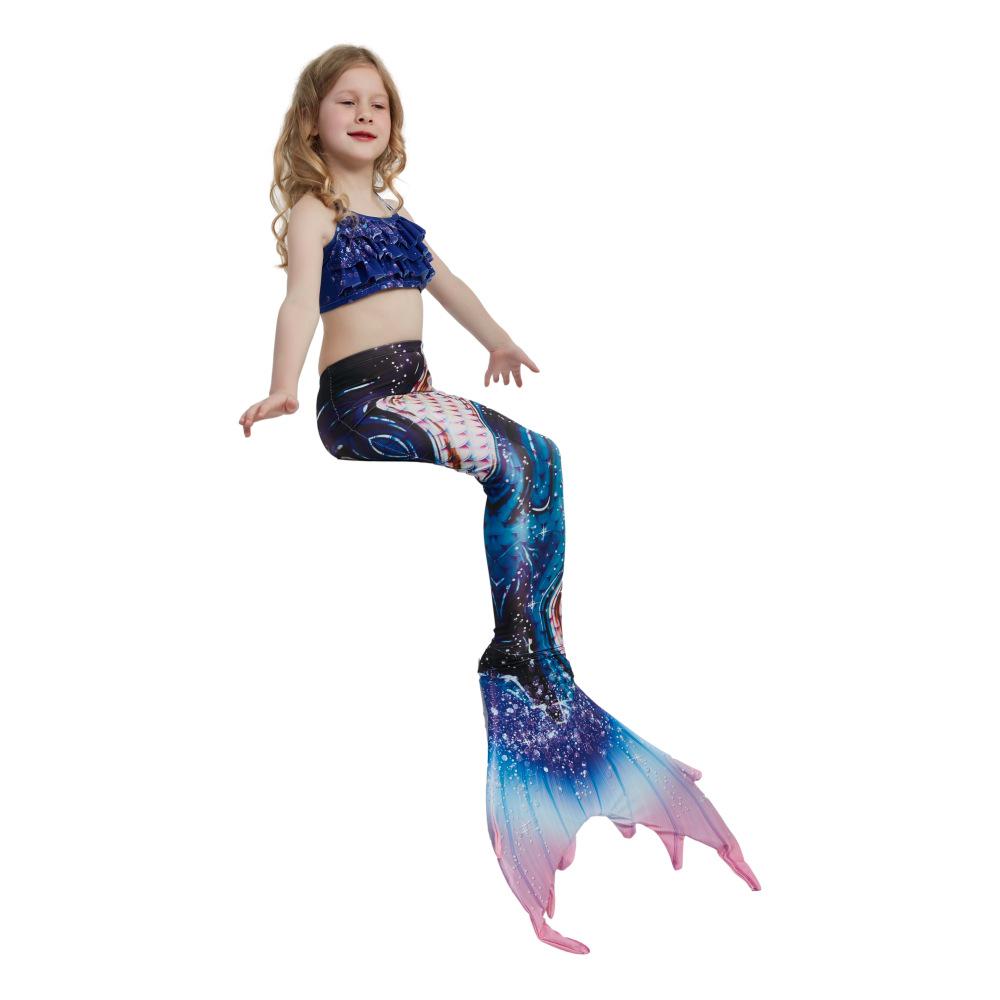 Costum de baie Costum de Prințesă Sirena pentru Copii cu Coadă - Stil Nou pentru Fete