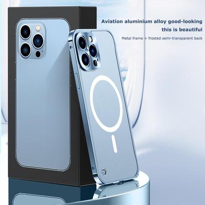 Luxury Aluminium Alloy Protective Metal Frame Case For iPhone 16 15 14 13 12 11 Pro Max All Inclusive Cover For Magsafe iPhone 14 Pro