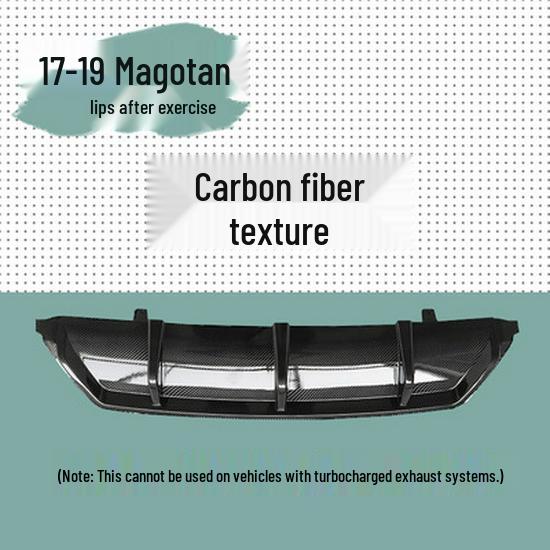 Compatibel met 2017 Volkswagen Magotan modellen: voorlip modificatie, frontsplitter, sideskirts, voorbumper, en bodykit.